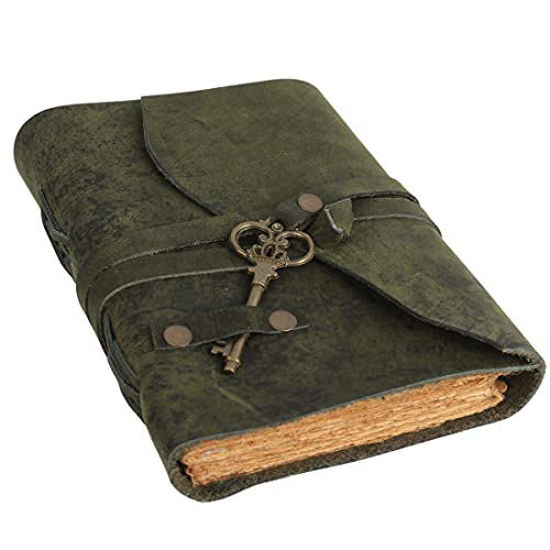 GetUSCart TUZECH Vintage Leather Journal Writing Notebook Handmade