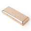 Picture of Metal Cigarette Case - Ladies and Men, Portable Double Sided Spring Clip, Holds 10 100mm Cigarettes (Gold)