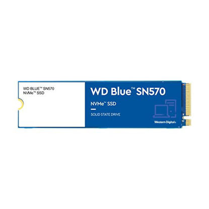 Picture of Western Digital 1TB WD Blue SN570 NVMe Internal Solid State Drive SSD - Gen3 x4 PCIe 8Gb/s, M.2 2280, Up to 3,500 MB/s - WDS100T3B0C