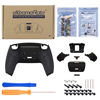 Picture of eXtremeRate Black Rubberized Grip Programable RISE 2.0 Remap Kit for PS5 Controller BDM 010 & BDM 020, Upgrade Board & Redesigned Back Shell & Back Buttons for PS5 Controller - Controller NOT Included