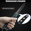 Picture of MORDEN MS Practice Finger Trainer Tool, Steel Metal Folding Balisong Tool with Latch for Training and Practicing Flipping Tricks - Blue