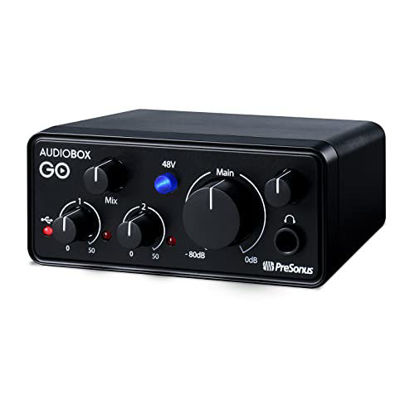 Picture of PreSonus AudioBox GO | USB-C Audio Interface for music production with Studio One DAW Recording Software, Music Tutorials, Sound Samples and Virtual Instruments
