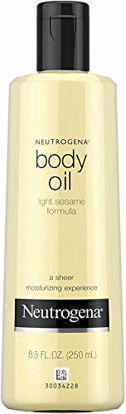 Picture of Neutrogena Lightweight Body Oil for Dry Skin, Sheer Moisturizer in Light Sesame Formula, 8.5 fl. oz