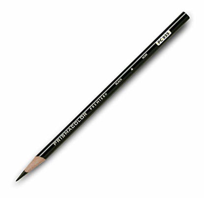 Picture of Prismacolor 3363 Premier Soft Core Colored Pencil, Black (Pack of 12)