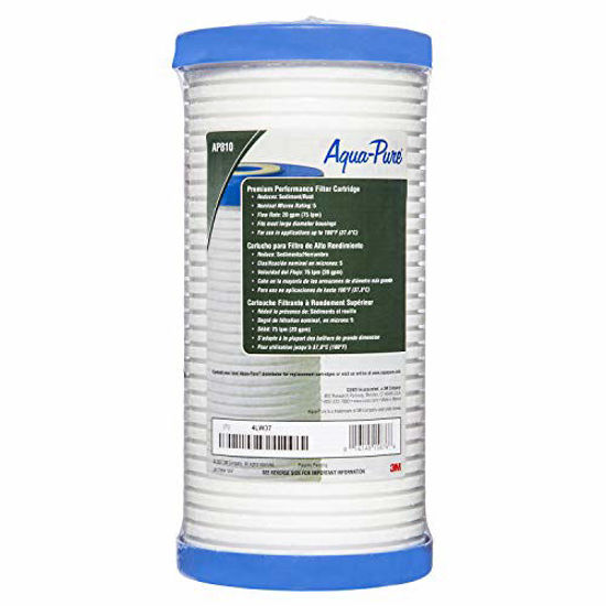 Picture of 3M Aqua-Pure Whole House Replacement Water Filter AP810, For Aqua-Pure AP801, AP801-C, AP801T and AP801B Water Filtration Systems,White