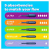 Picture of Tampax Pearl Plastic Tampons, Multipack, Light/Regular/Super Absorbency, Unscented, 47 Count