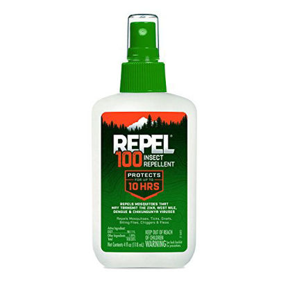 Picture of Repel 100 Insect Repellent, Pump Spray, 4-Fluid Ounces, 10-Hour Protection