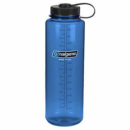 Picture of Nalgene Titan Wide Mouth Water Bottle, Blue, 48oz, Model Number: 340607
