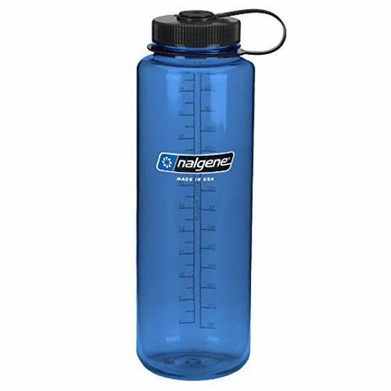 Picture of Nalgene Titan Wide Mouth Water Bottle, Blue, 48oz, Model Number: 340607