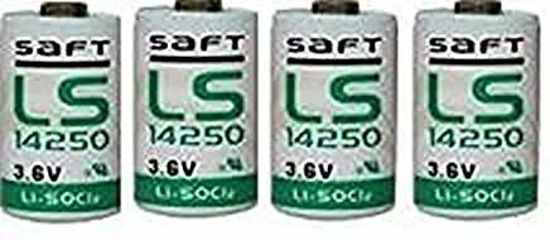 Picture of Saft 1/2AA Size Lithium Batteries (3.6V & 1200 mAh), 4 pack