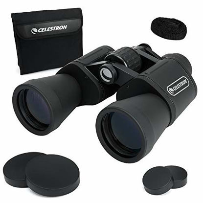 Picture of Celestron - UpClose G2 10x50 Porro Binoculars with Multi-Coated BK-7 Prism Glass - Water-Resistant Binoculars with Rubber Armored and Non-Slip Ergonomic Body for Sporting Events
