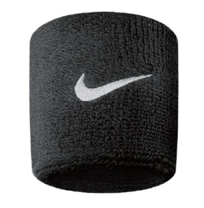 Picture of Nike Swoosh Wristbands (Black/White, OSFM)