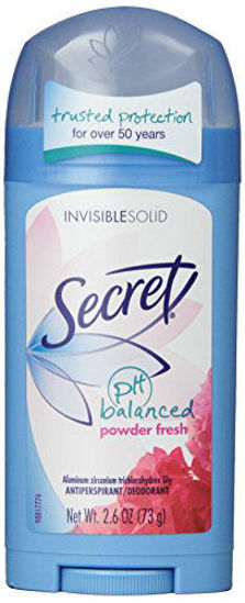 Picture of Secret Original Powder Fresh Scent Women's Invisible Solid pH Balanced Antiperspirant & Deodorant, 2.6 Ounce