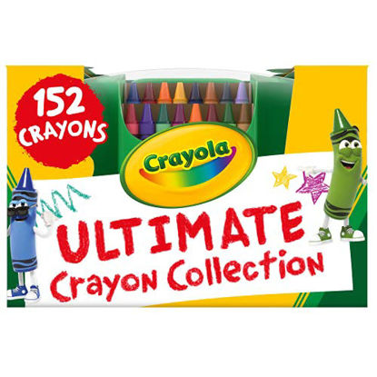 Picture of Crayola Ultimate Crayon Collection, Portable Coloring Set, Assorted Colors, 152 Count, Gift for Kids Age 3 Plus