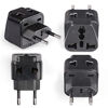 Picture of OREI Europe Power Plug Adapter Works in Russia, Turkey, Ethiopia, Korea, Monaco and More (Type C) - 4 Pack, Black