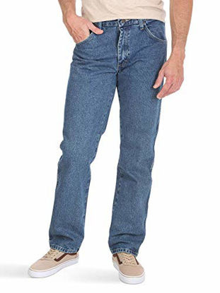 Picture of Wrangler Authentics Men's Classic 5-Pocket Regular Fit Cotton Jean, Stonewash Dark, 34W x 32L