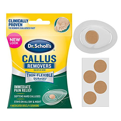 Picture of Dr Scholl's Duragel Callus Removers, 4 Cushions and 4 Medicated Discs, (Packaging May Vary)