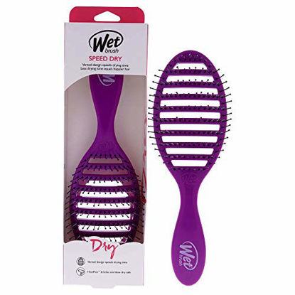 Picture of Wet Brush Speed Dry Hair Brush - Purple - Exclusive Intelliflex Bristles - Vented Design Speeds Dry Time While Contouring To The Scalp For Comfort - For Women, Men, Wet And Dry Hair