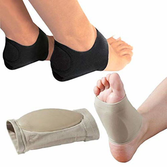 Foots Love ❤ Compression Copper Plantar Fasciitis Arch Support Brace.  Planters Foot Walk Fit Orthotic Support for Shoes. Stops Flat Feet, Heel  Spurs and High Arch Pain Guaranteed (Black) : Amazon.in: Health