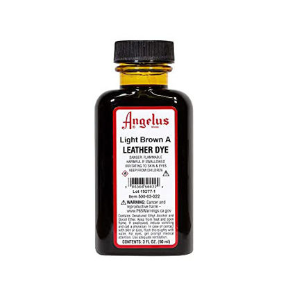 Picture of Angelus Leather Dye, 3 oz, Light Brown A 11 Count