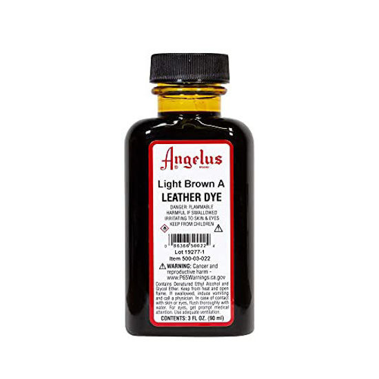 Picture of Angelus Leather Dye, 3 oz, Light Brown A 11 Count