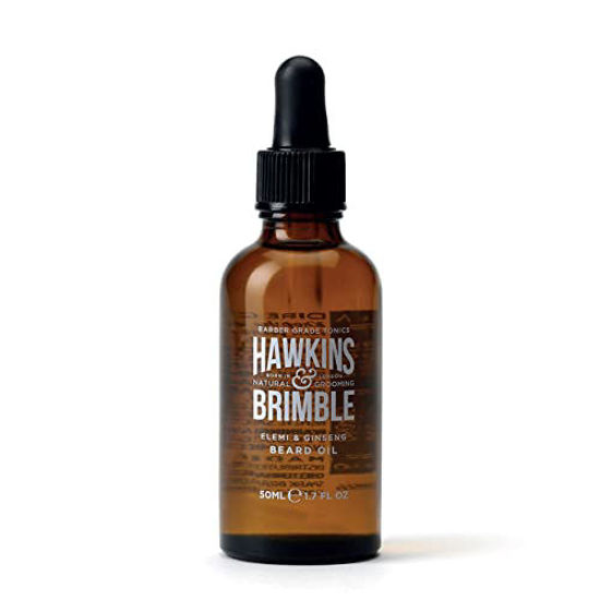 Picture of Hawkins & Brimble Beard Oil 50ml 1.69 fl oz - Quickly Absorbs, Strengthens & Supports Growth | with Acclaimed Signature Scent