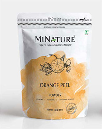 Picture of Orange Peel (Citrus Aurantium) Powder by mi nature - 227 g / 8 OZ / 1/2 lb | All Natural | Vegan | Non GMO | For Hair & Skin Care