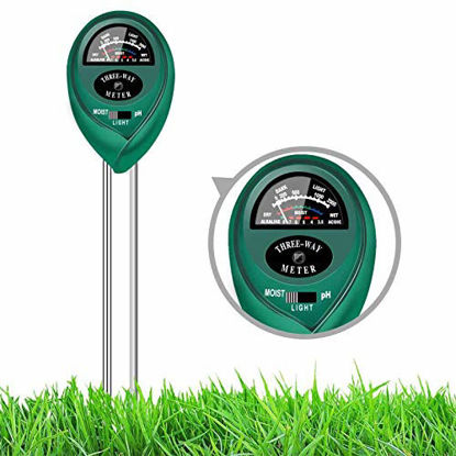 Picture of yoyomax Soil Test Kit pH Moisture Meter Plant Water Light Tester Testing Kits for Garden Plants