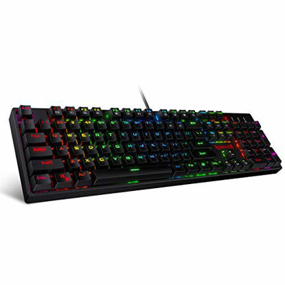 Picture of Redragon K582 SURARA RGB LED Backlit Mechanical Gaming Keyboard with 104 Keys-Linear and Quiet-Red Switches
