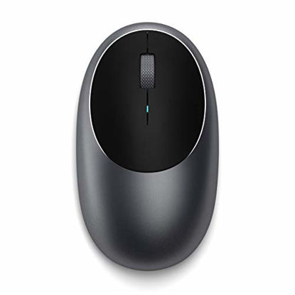 Picture of Satechi Aluminum M1 Bluetooth Wireless Mouse with Rechargeable Type-C Port - Compatible with Mac Mini, iMac Pro/iMac, MacBook Pro/Air, 2020/2018 iPad Pro, 2012 & Newer Mac Devices (Space Gray)