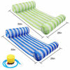 Picture of RACPNEL Pool Float Inflatable Water Hammock for Adults 2-Pack , Multi-Purpose Portable Swimming Pool Lounge Chair Comfortable Floating Lounger Pool Raft Water Floaties (Blue&Green)