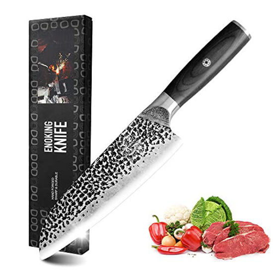 Santoku Knife - PAUDIN Super Sharp Kitchen Knife, 7 inch Multifunctional  Asian Knife, German High Carbon Stainless Steel