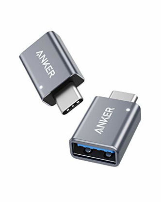 Picture of USB C Adapter (2 Pack), Anker USB C to USB Adapter High-Speed Data Transfer, USB-C to USB 3.0 Female Adapter for MacBook Pro 2020, iPad Pro 2020, Samsung Notebook 9, Dell XPS and More Type C Devices