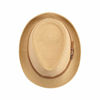 Picture of FALETO Summer Straw Fedora Hat for Men Women Mens Beach Hats Cuban Hat Sun Hat Unisex Short Brim Fedora Panama Trilby Hat with Leather Belt