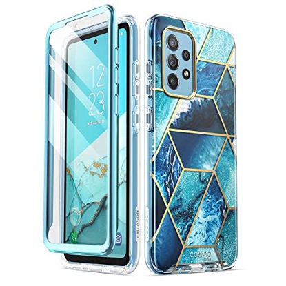 Picture of i-Blason Cosmo Series Case for Samsung Galaxy A52 & Galaxy A52s 5G/4G (2021 Release), Slim Full-Body Stylish Protective Case with Built-in Screen Protector (Ocean)