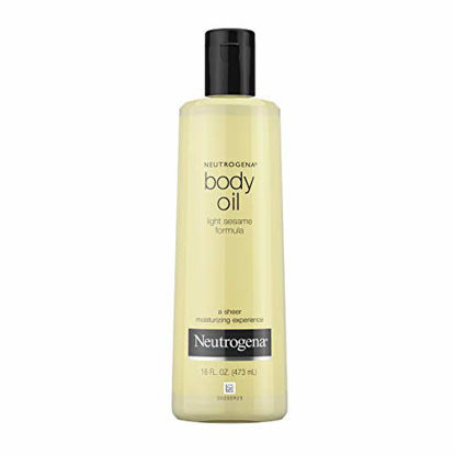 Picture of Neutrogena Lightweight Body Oil for Dry Skin, Sheer Body Moisturizer in Light Sesame Formula, 16 fl. oz