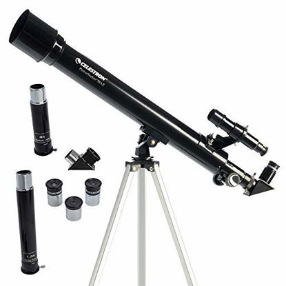 Picture of Celestron - PowerSeeker 50AZ Telescope - Manual Alt-Azimuth Telescope for Beginners - Compact and Portable - BONUS Astronomy Software Package - 50mm Aperture