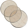 Picture of 4pc Soil Sieve Set, 12" diameter - Stainless Steel Frame Three Interchangeable Sieves With Varying Mesh Sizes Grade - Mix Soil Filter Large Debris Replacement Screens Available Great for Bonsai