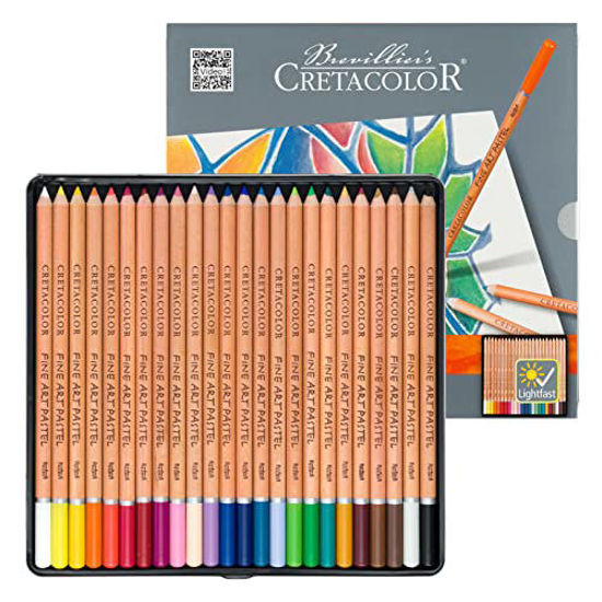 Brevillier's Cretacolor 24 Pastel Pencils Fine Art Pastel Pencils