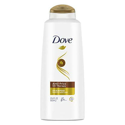 Picture of Dove Shampoo for Dry Hair Anti-Frizz Oil Therapy With Nutri-Oils to Treat Frizzy Hair 20.4 oz