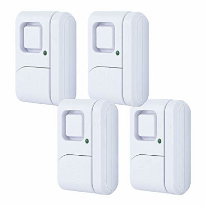 Picture of GE Personal Security Window and Door Alarm, 4 Pack, DIY Protection, Burglar Alert, Wireless, Chime/Alarm, Easy Installation, Ideal for Home, Garage, Apartment and More, 45174