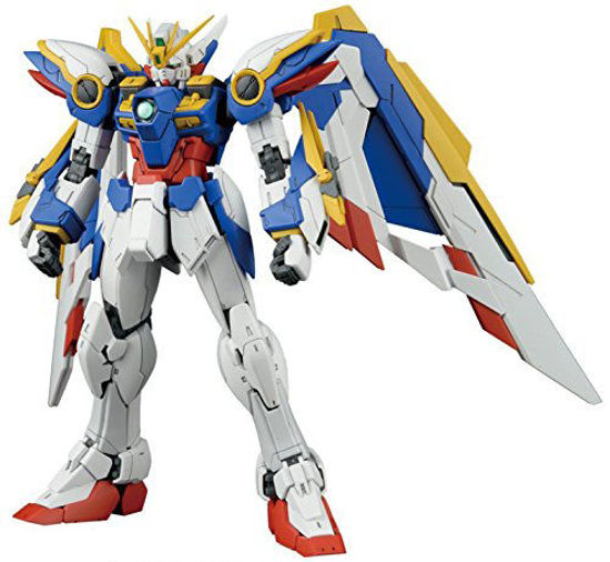 Picture of Bandai Hobby BAN203222 RG 1/144 #20 Wing Gundam Ver EW Gundam Wing Action Figure, Multicolor, 8"