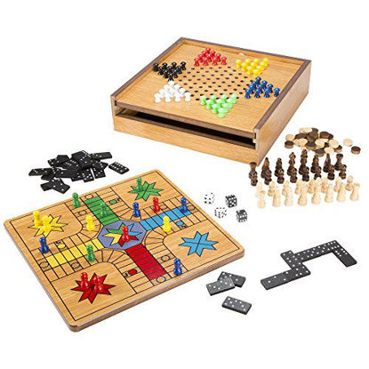 Picture of 7-in-1 Combo Game with Chess, Ludo, Chinese Checkers & More