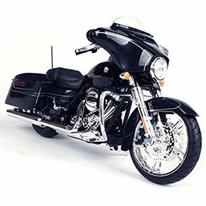 Picture of Maisto 2015 Harley Davidson Street Glide Motorcycle 1/12 Scale Pre-Built Model Black