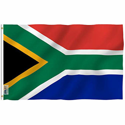 Picture of ANLEY Fly Breeze 3x5 Foot South Africa Flag - Vivid Color and Fade Proof - Canvas Header and Double Stitched - South African National Flags Polyester with Brass Grommets 3 X 5 Ft