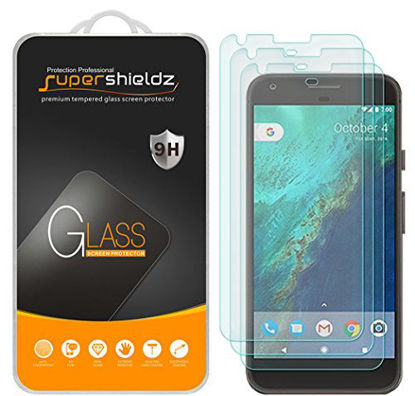 Picture of (3 Pack) Supershieldz Designed for Google (Pixel XL) Tempered Glass Screen Protector, Anti Scratch, Bubble Free
