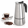 Picture of Mixpresso Coffee Maker Stovetop Espresso Coffee Maker, Moka Coffee Pot with Coffee Percolator Design, Stainless Steel stovetop espresso maker, Italian Coffee Maker (9 Cup)