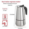 Picture of Mixpresso Coffee Maker Stovetop Espresso Coffee Maker, Moka Coffee Pot with Coffee Percolator Design, Stainless Steel stovetop espresso maker, Italian Coffee Maker (9 Cup)