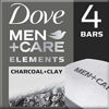 Picture of Dove Men+Care Elements Body and Face Bar Charcoal + Clay 4 oz, 4 Bar