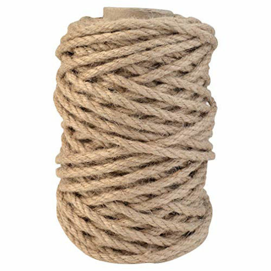 GetUSCart- Topbuti 5mm Natural Jute Twine 100 Feet Braided Jute Rope,  Crafting Twine String Thick Twine for DIY Artwork, Christmas Twine, Gift  Wrapping, Gardening Applications